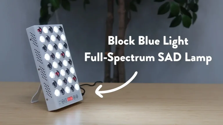 Testing the BlockBlueLight Full Spectrum + Infrared SAD Lamp