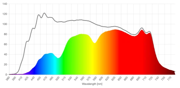 Bloomoak amber lens spd comparison graph