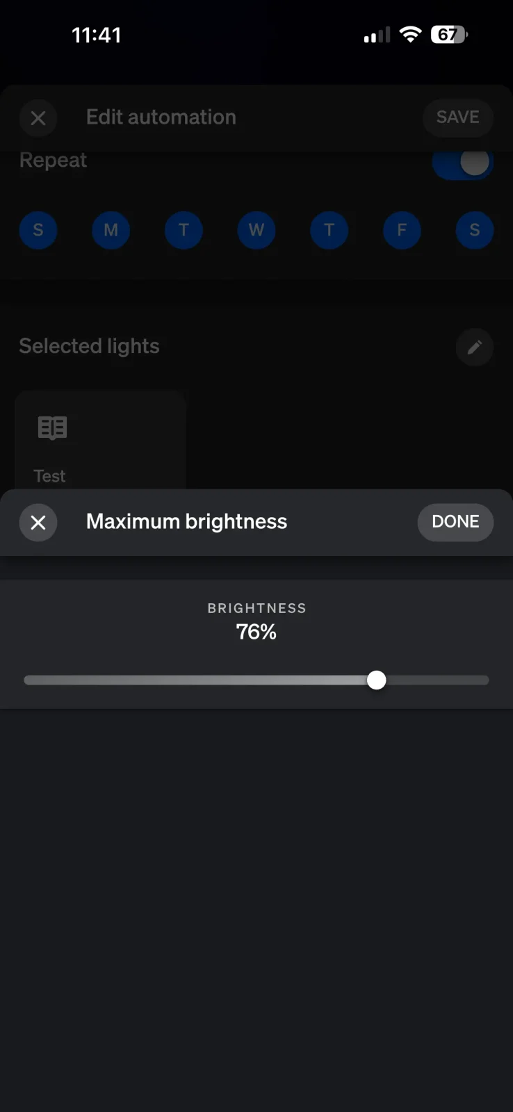 philips hue sunrise brightness with hub