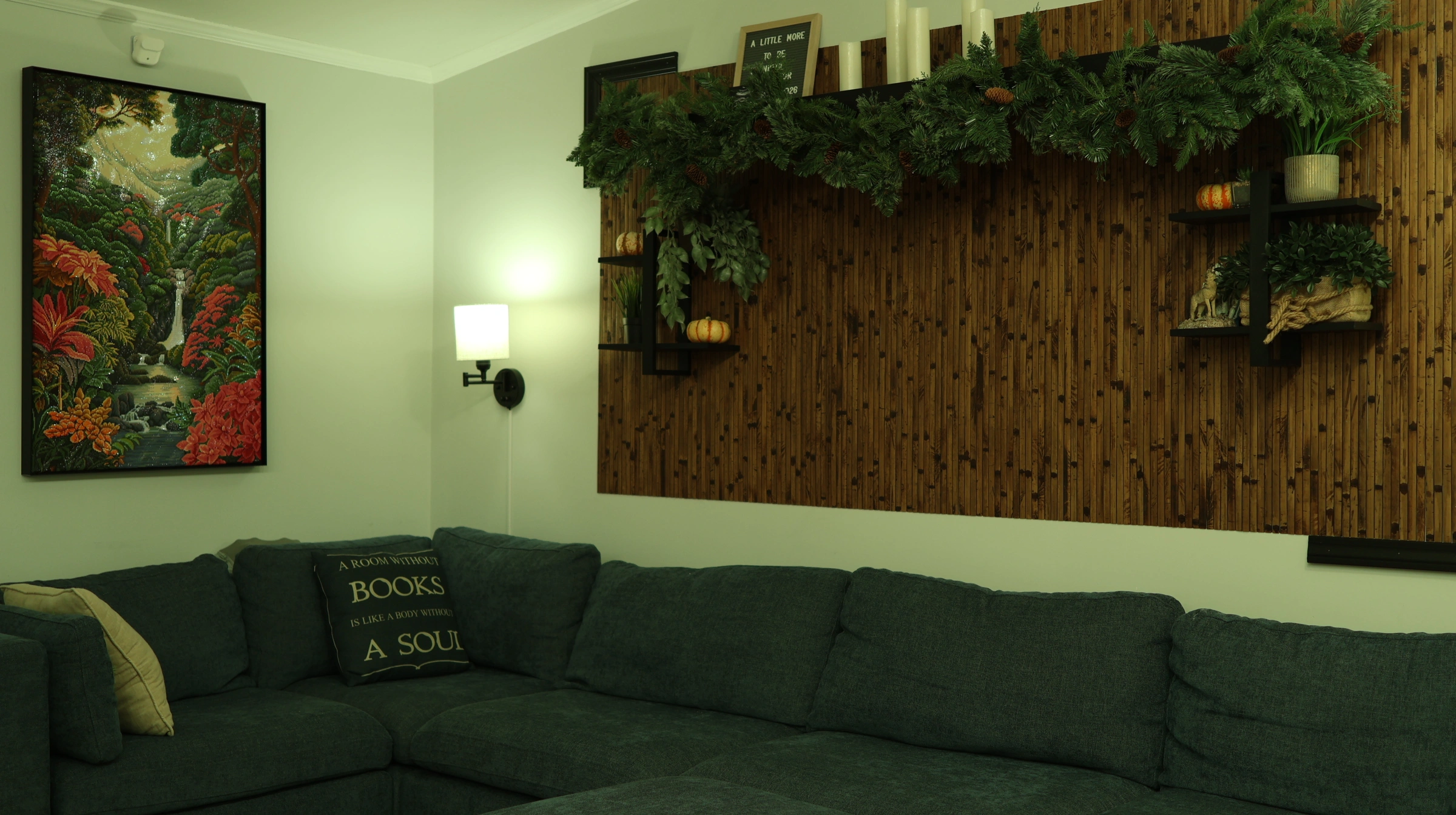 Zenni Green tint POV of living room scene