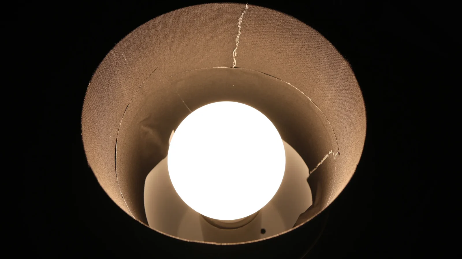 taped lamp shade