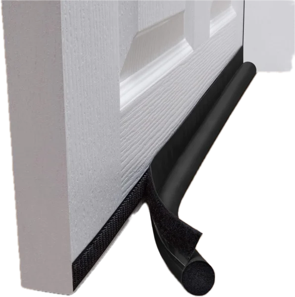 Door draft stopper, one-sided